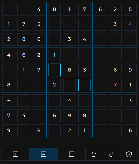 Minimal Sudoku Multi-Select Feature: Select Multiple Cells for Faster Sudoku Solving